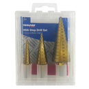 Toolpak HSS Step Drill TiN Coated Set 3 pce 12,20 & 32mm