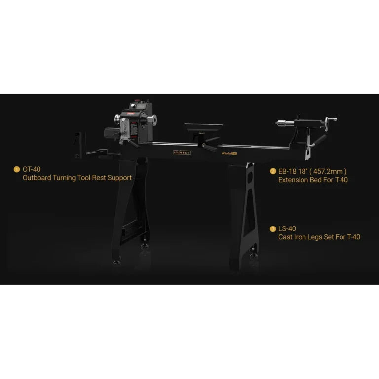 Harvey Machinery T-40 14″ x 24″ Bench Top Lathe