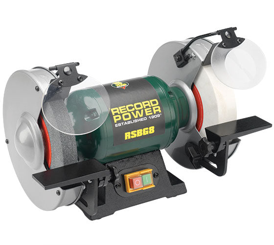 Record Power RSBG8 8" Bench Grinder with 40 mm White stone