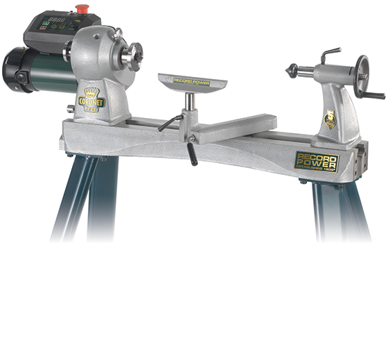 Record Power Coronet Herald Heavy Duty Cast Iron Electronic Variable Speed Lathe 16007