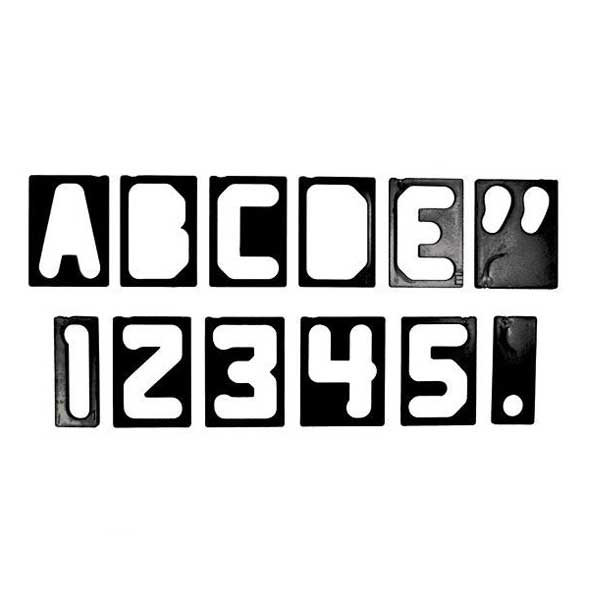 Milescraft 2-1/2-Inch Horizontal Character Template Set 2201