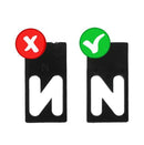 Milescraft 1-1/2-Inch Horizontal Character Template Set 2202