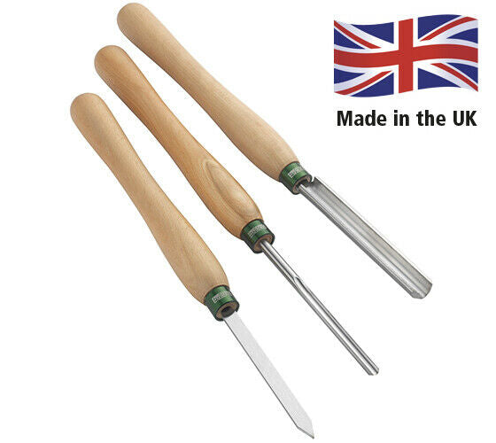 Record Power 3-Piece HSS Spindle Turning Tool Set 103710