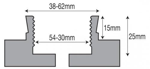 Charnwood V2DJ Dovetail Jaws, serrated inside for Viper2 Chuck