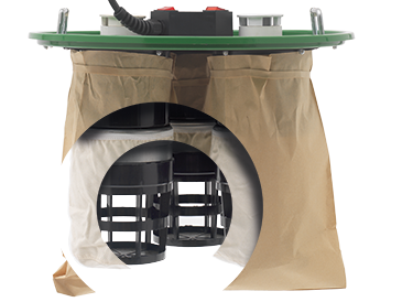 Record Power CGV486-6 Heavy-Duty Extractor with 2 Metres of Hose and Easy-Fit Cuff