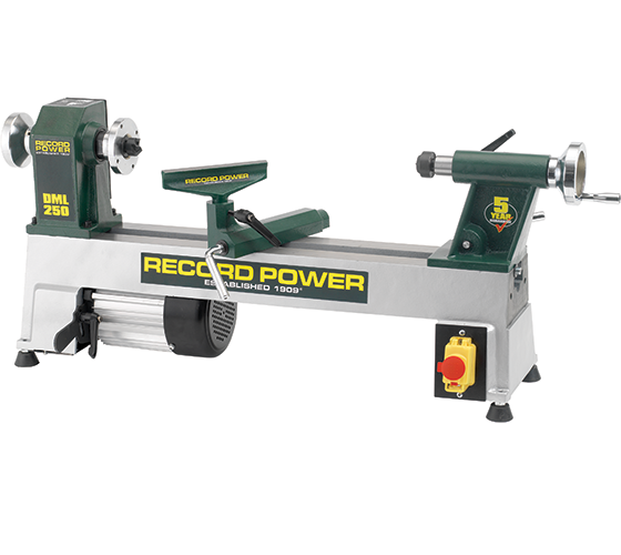 Record Power DML250 10" 5 Speed Cast Iron Mini Lathe